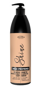 JOANNA Professional Shine Milk Proteins Shampoo with Coconut Scent for Dry & Damaged Hair 1l