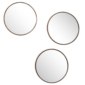 Round Mirrors Set of 3, 26cm