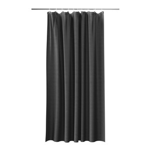 GoodHome Shower Curtain Kina 180 x 200 cm, black