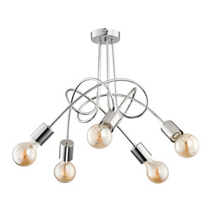 Pendant Lamp Tango 5 x 60W E27, chrome