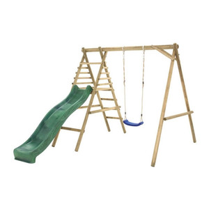 Children's Playground Set with Swing & Slide 215 x 250 x 225 cm, assorted colours