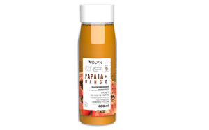 YOLYN Shower Shot Shower Gel Papaya & Mango 92% Natural Vegan 400ml