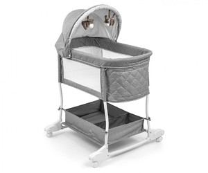 Milly Mally Cradle Baby Cot 2in1 Dream On Stone 6m+