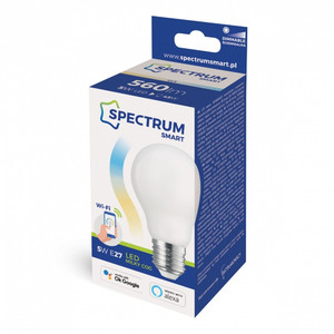 Spectrum Smart Bulb TUYA WIF GLS MILKY CCT+DIM