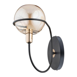 Wall Lamp Alfa Petra 1 x E14, black/gold