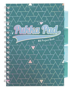 Pukka Pad Project Book B5 100 Sheets Squared 1pc, green