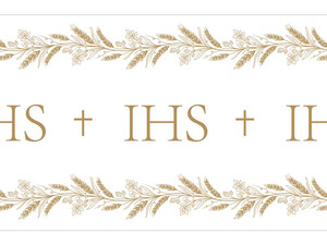Table Runner IHS Holy Communion 40x500cm