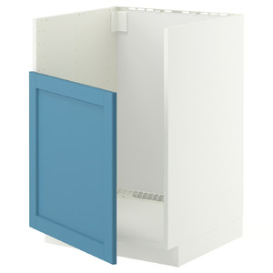 METOD Base cab f TALLSJÖN sink, white/Lerhyttan blue, 60x60 cm