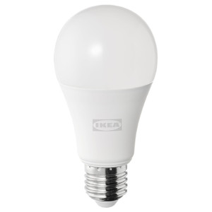 SOLHETTA LED bulb E27 1521 lumen, dimmable/globe opal white