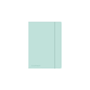 Document File Folder with Elastic Band PP A4 1pc, pastel mint