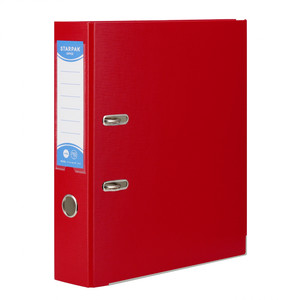 Lever Arch File A4/75 mm, red