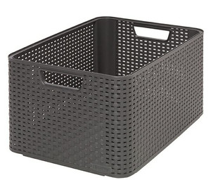 Curver Storage Basket L 30l, dark grey