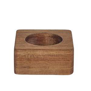 Egg Stand, round, acacia