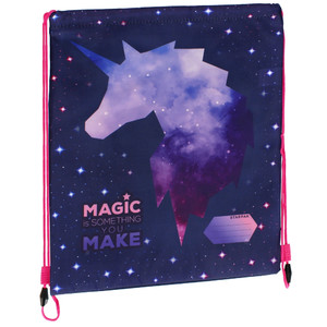 Drawstring Bag School Shoes/Clothes Bag Galaxy Unicorn