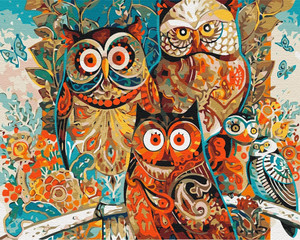 Symag Painting by Numbers Owls 6+