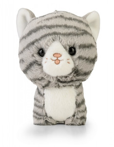 Soft Plush Toy Grey Tabby Cat