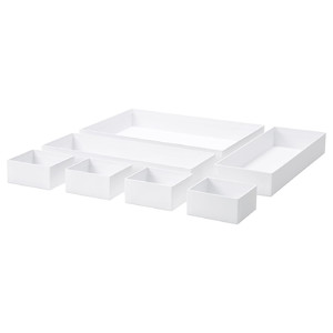 MALAREN Box, set of 7, white