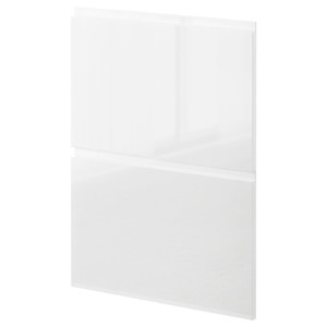 METOD 2 fronts for dishwasher, Voxtorp high-gloss/white, 60 cm