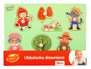 Smily Play Wooden Puzzle Red Riding Hood 18m+
