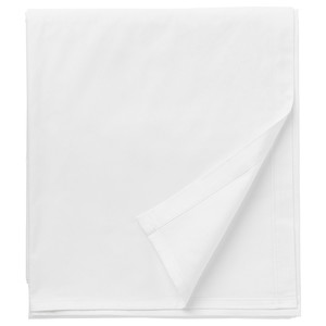 DVALA Sheet, white, 150x260 cm