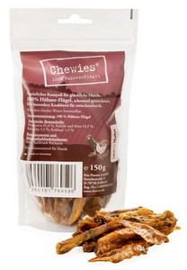 Chewies Dog Chew Dried Chicken Wings 150g