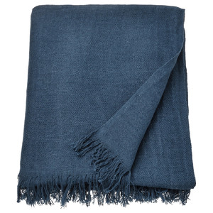DYTÅG Throw, dark blue, 130x170 cm