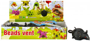Stress Toy Beads Vent Mouse 10cm 1pc 3+