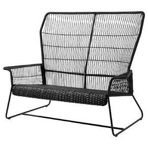 TALLSKÄR 2-seat sofa, outdoor, anthracite