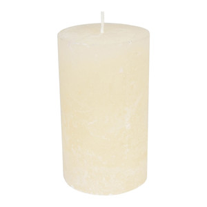 Rustic Candle 12cm, ecru