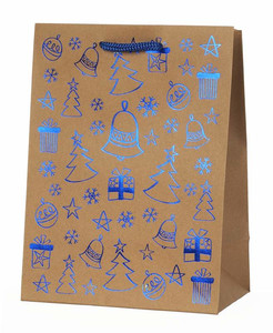 Christmas Gift Bag Craft 330x440 1pc, assorted patterns