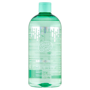 FaceBoom seboom Mattifying & Normalizing Micellar Water For Mixed & Oily Skin 98% Natural Vegan 500ml