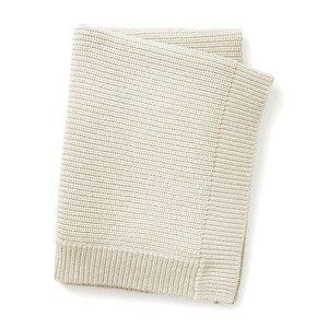 Elodie Details Wool Knitted Blanket -  Vanilla White
