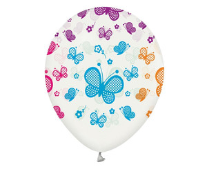 Balloons Butterflies 12" 5pcs