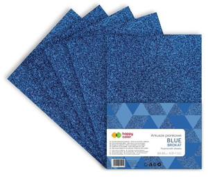 Craft Foam Glitter A4 5 Sheets, blue