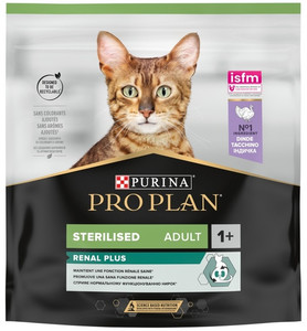 Purina Pro Plan Cat Sterilised Optirenal Turkey Cat Dry Food 400g