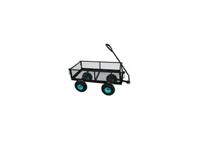 Heavy-Duty Steel Garden Cart 80l, 4 wheels