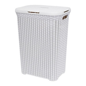 Curver Laundry Basket Natural Style 60l, off-white