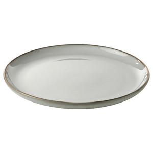 GLADELIG Plate, grey, 25 cm