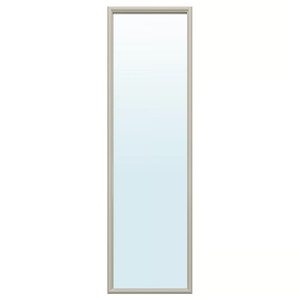 NYPONBUSKE Mirror, grey-beige, 40x135 cm