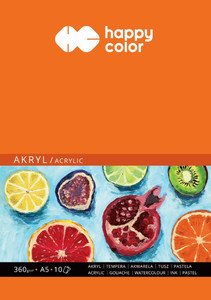 Happy Color Acrylic Paper Pad A5 10 Sheets 360gsm