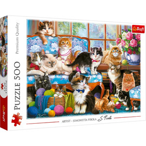 Trefl Jigsaw Puzzle The Cat Family 500pcs
