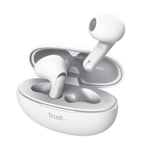 Trust Yavi Bluetooth ENC Earphones, White