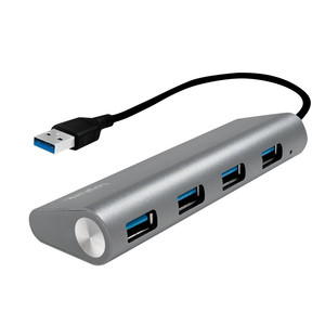 LogiLink USB 3.0, 4-port Hub, with Aluminum Casing