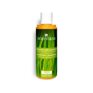 Orientana Ginger & Lemongrass Ayurvedic Hair Shampoo 98.8% Natural Vegan 210 ml