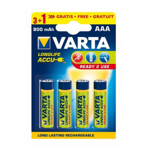 Varta Batteries R3 AAA 800mAh, 4 pack