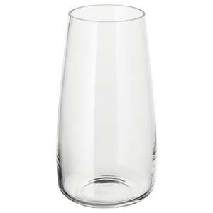BERÄKNA Vase, clear glass, 30 cm