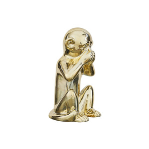 Decorative Figure Monkey Size L, gold