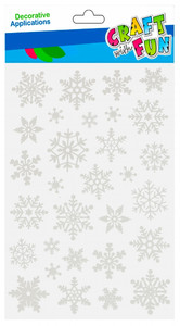 Craft Christmas Window Decoration Set Snowflakes