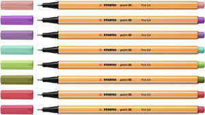 Stabilo Point 88 Fineliners 88/8-05 Set of 8 New Colours