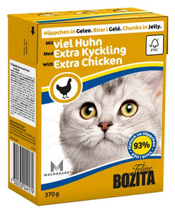 Bozita Feline Cat Wet Food Extra Chicken in Jelly 370g